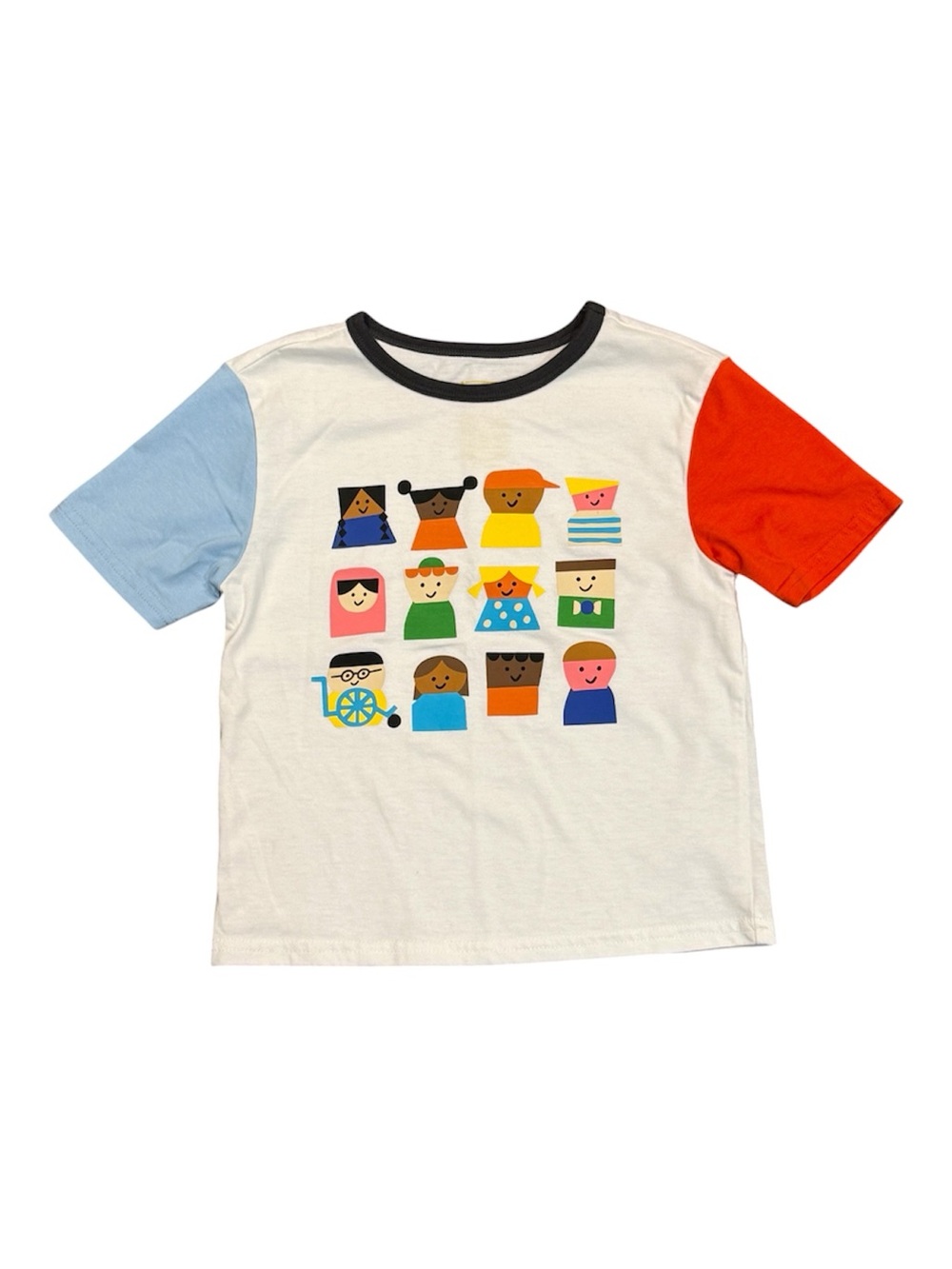 Christian Robinson Color-block Tee with Faces